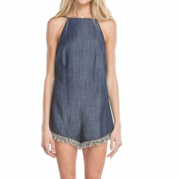 LINE & Dot blue romper - Picture 2 of 12